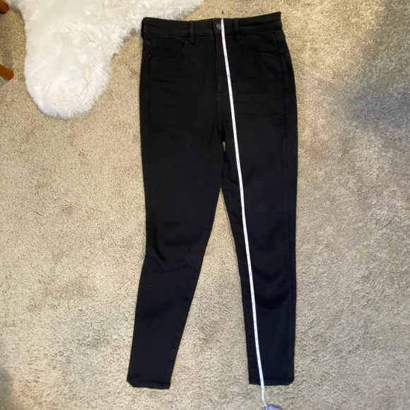 High Waisted Black American Eagle Jegging - Picture 5 of 6